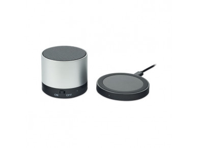 Колонка Bluetooth б\п Round less тускло-серебряный