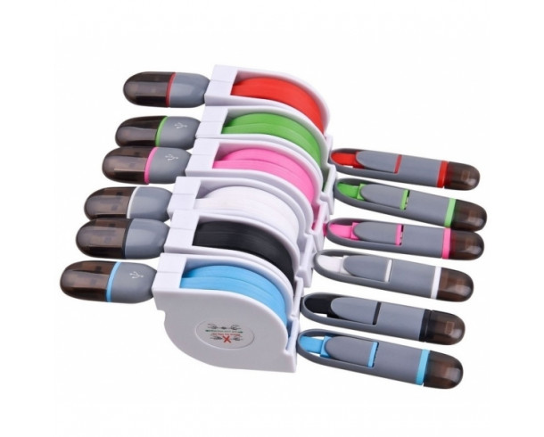 Выдвижной кабель передачи данных Чёрный