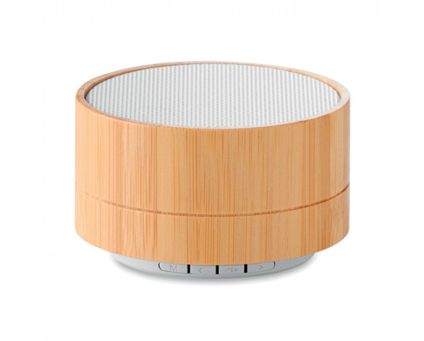 Колонка Bluetooth из бамбука Sound bamboo белый