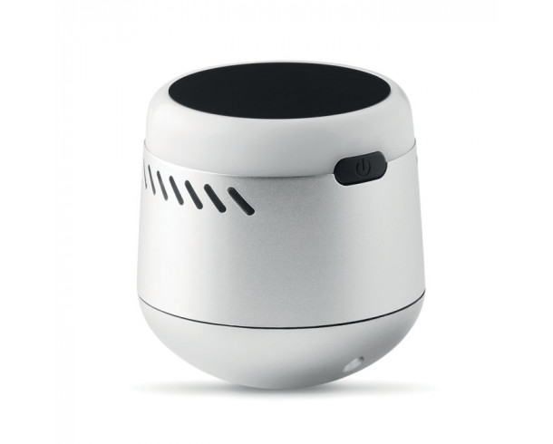 Колонка Bluetooth с подсветкой Tambor тускло-серебряный